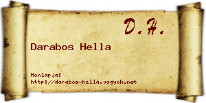Darabos Hella névjegykártya